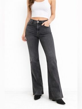 GAP Vintage Flare Jeans Womens Size 14 32 High Rise Black Wash Denim Pant